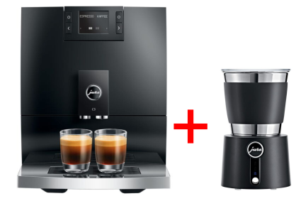 ZESTAW - JURA C3 Piano Black (EA) + spieniacz do mleka JURA