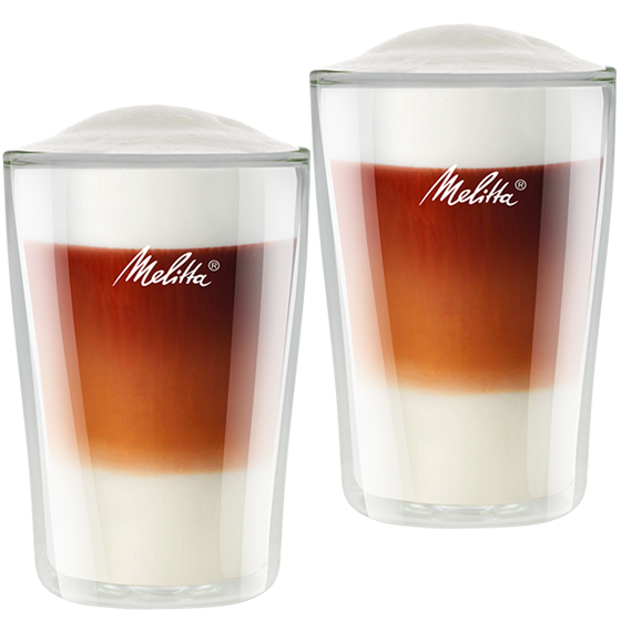 TERMICZNA SZKLANKA DO LATTE MELITTA 300ML - 2 SZT