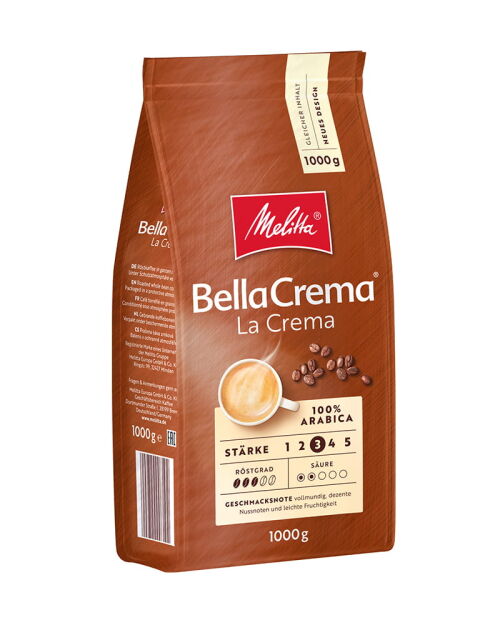 Kawa ziarnista MELITTA BELLA CREMA LA CREMA 1 KG