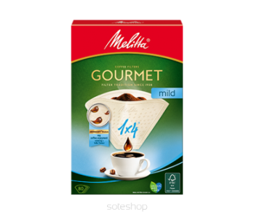 Filtry papierowe Melitta® Gourmet mild 1x4 - 80 sztuk