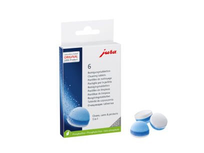 Trójfazowe tabletki czyszczące JURA 6 SZT.