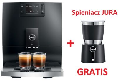 OUTLET •  JURA C3 Piano Black (EA) + GRATIS spieniacz do mleka JURA Hot&Cold! • DEMO