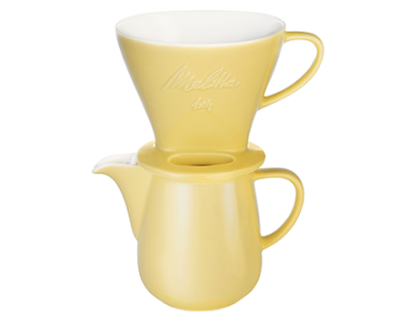 Zestaw do parzenia kawy typu Pour Over Melitta® - Żółty