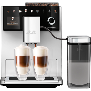 NOWY MODEL • Melitta® LatteSelect® srebrno-czarny F63/0-211