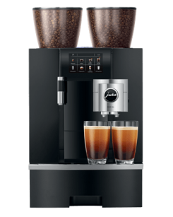 JURA GIGA X8c Alu Black (EB) • stałe podłączenie do wody • do 200 kaw dziennie