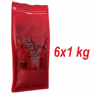 Kawa ziarnista COFENA GUSTO PERFETTO 100% ARABIKA 6X1KG (KARTON) | Nowe opakowanie biodegradowalne